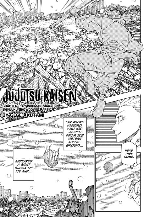 jujutsu kaisen manga 237|Read Jujutsu Kaisen, Chapter 237 Manga